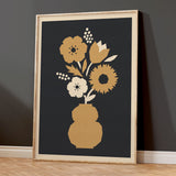 Abstract Blooms - Poppy gold