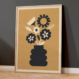 Abstract Blooms - Primrose gold