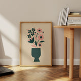 Abstract Blooms - Daisy pink