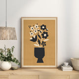 Abstract Blooms - Daisy gold