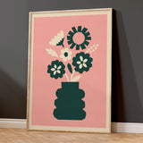 Abstract Blooms - Primrose pink
