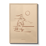 Cruising Skate Art Print