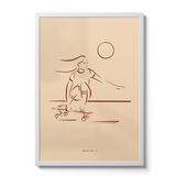 Cruising Skate Art Print