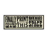 Awkward Space - Framed Landscape Print