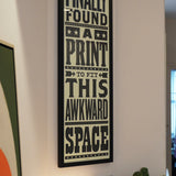 Awkward Space - Framed Portrait Print