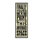 Awkward Space - Framed Portrait Print