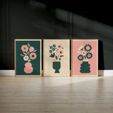 Abstract Blooms - Daisy pink