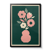 Abstract Blooms - Poppy pink