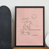 Cruising Skate Art Print