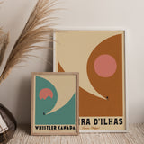 Minimal Mid-Century Surf Personalised Print