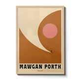 Minimal Mid-Century Surf Personalised Print