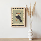 London Zoo Stamp collection print - Toucan