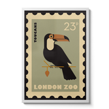 London Zoo Stamp collection print - Toucan