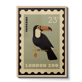 London Zoo Stamp collection print - Toucan