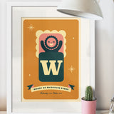 Baby Personalised Print - Framed
