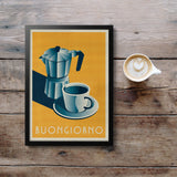 Buongiorno 'Good Morning' Coffee Print