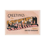 Greetings from Cornwall - Giclée Print