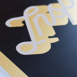 Inspirational Quote Gold Screenprint