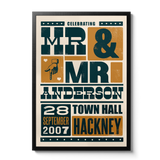 Letterpress - Celebrating- Personalised Print