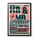 Letterpress - Celebrating- Personalised Print