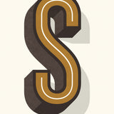 INITIAL DROP CAPITAL PERSONALISED PRINT