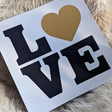 L❤VE  - Limited Edition Gold foil print