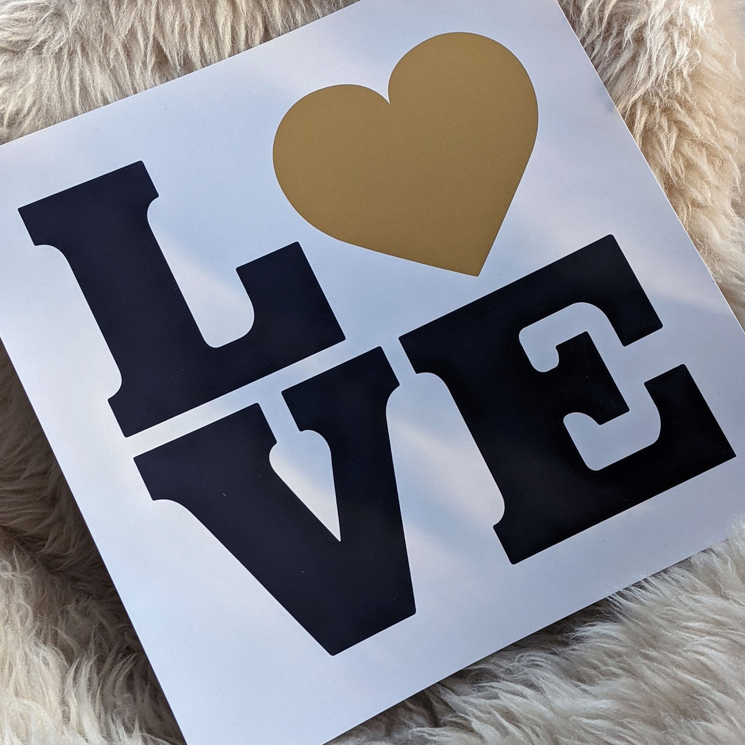 L VE - Limited Edition Gold foil print – Telegramme