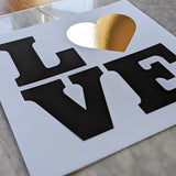 L❤VE  - Limited Edition Gold foil print