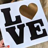 L❤VE  - Limited Edition Gold foil print