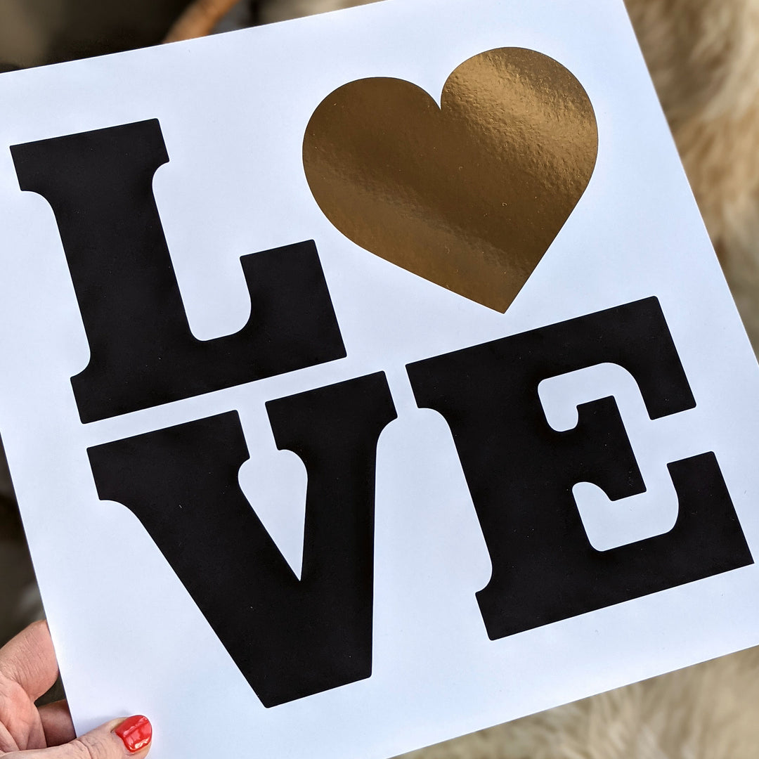 L VE - Limited Edition Gold foil print – Telegramme