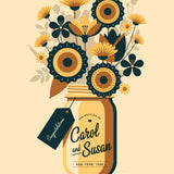 Mason Jar Personalised Print