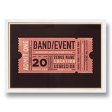 GIG / EVENT TICKET PERSONALISED PRINT