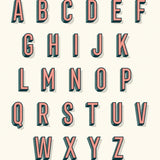 INITIAL DROP CAPITAL PERSONALISED PRINT