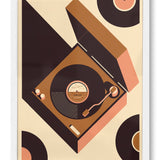 Record Player Personalised Print