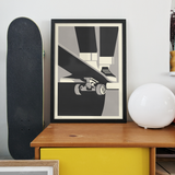 Drop in Skateboarder Print