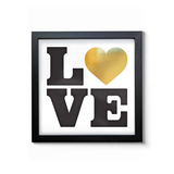 L❤VE  - Limited Edition Gold foil print