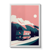Summertime Travel RV - Giclée Print