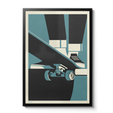 Drop in Skateboarder Print
