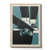 Drop in Skateboarder Print