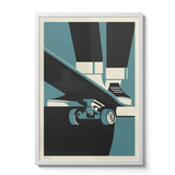 Drop in Skateboarder Print